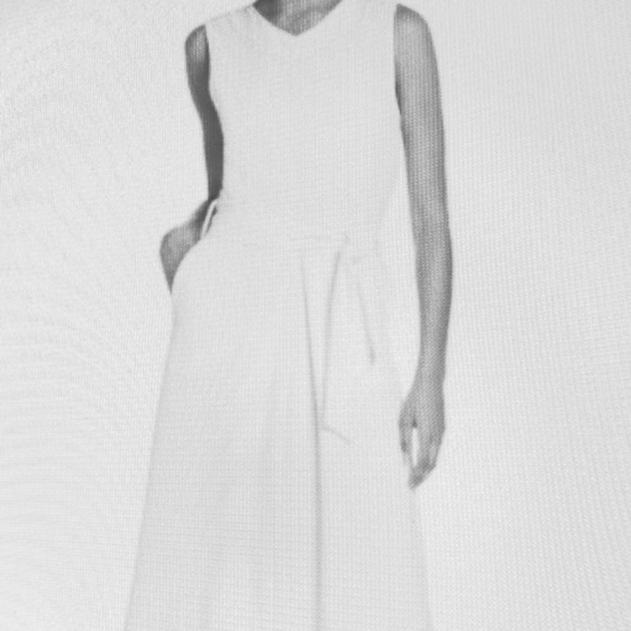 NWOT Elizabeth Crosby Beautiful Belted Tie Waisted Dress - Picture 2 of 5